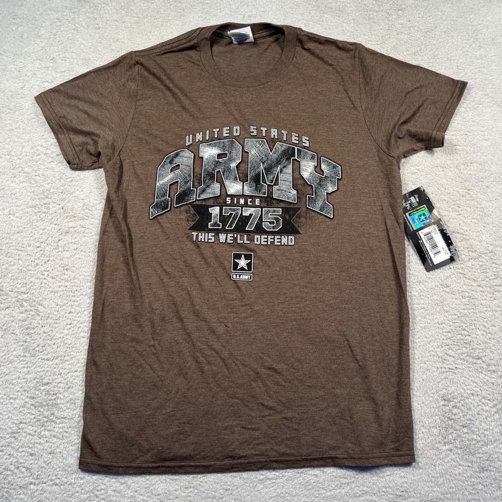 Delta Ringspun Army T-Shirt United States Military Graphic‎ Tee Small NWT